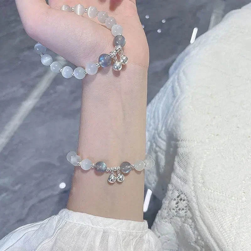 Simple Green Popcorn Beaded Crystal Bracelet for Women - Image 12